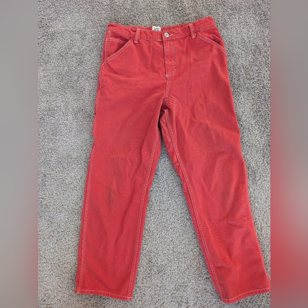 BDG Urban Outfitters Red High Rise Straight Leg Jeans W31